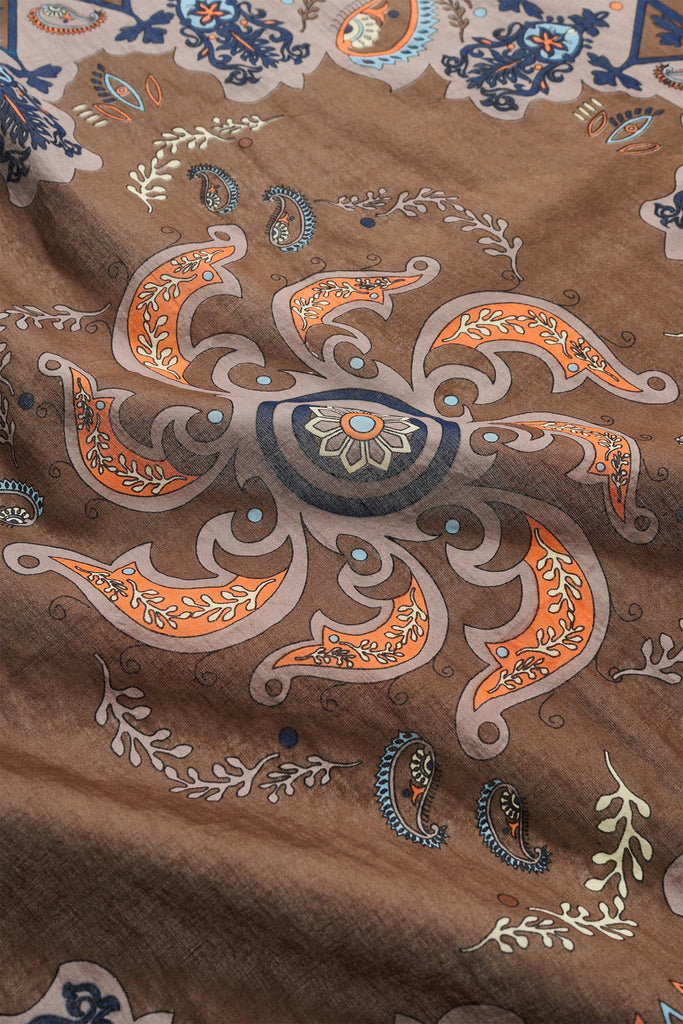 Pippa Scarf | Brown Paisley - Skjønn Concept Store