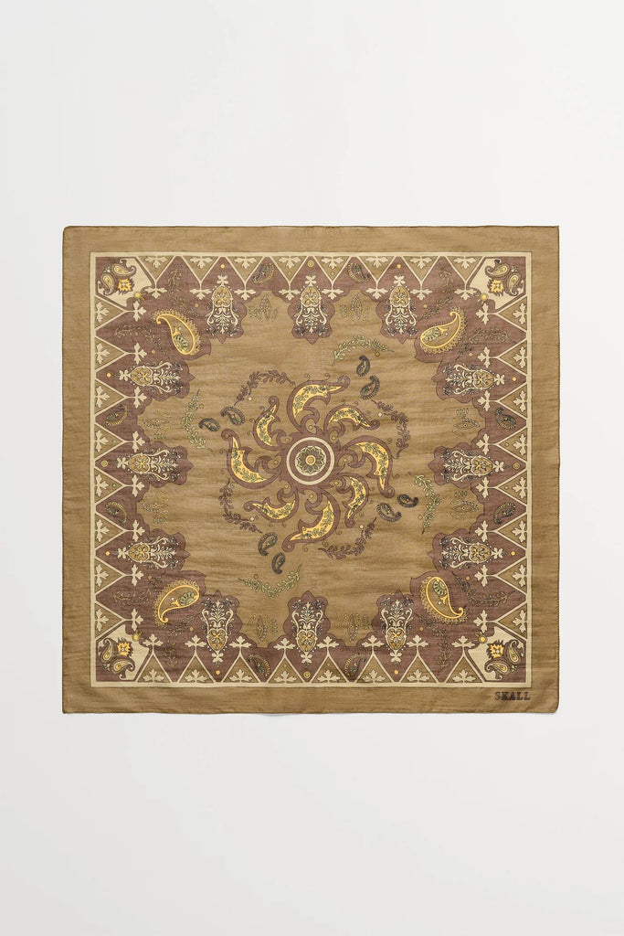 Pippa Scarf | Khaki Paisley - Skjønn Concept Store