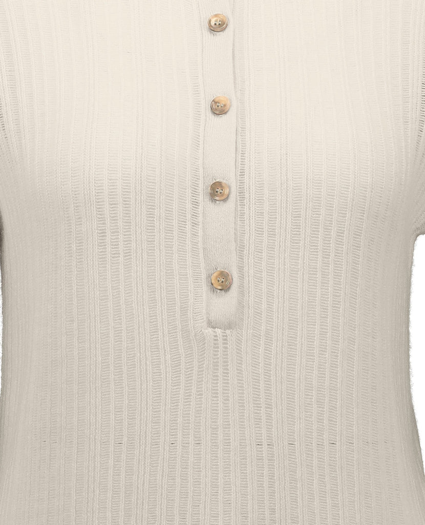 Poloneck Sweater 1/2 | Creme - Skjønn Concept Store