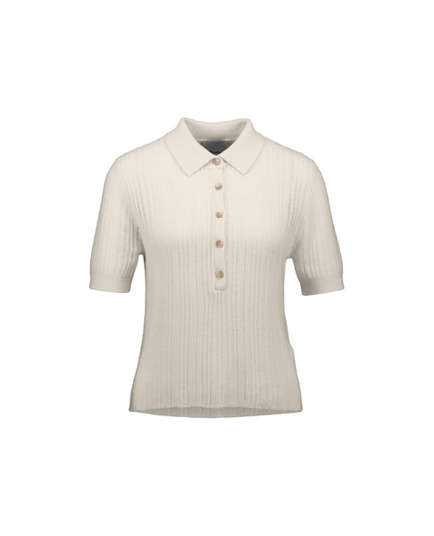 Poloneck Sweater 1/2 | Creme - Skjønn Concept Store