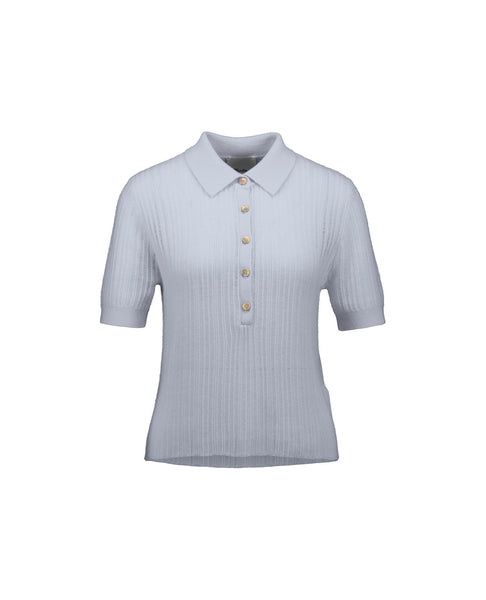 Poloneck Sweater 1/2 | Light Blue - Skjønn Concept Store