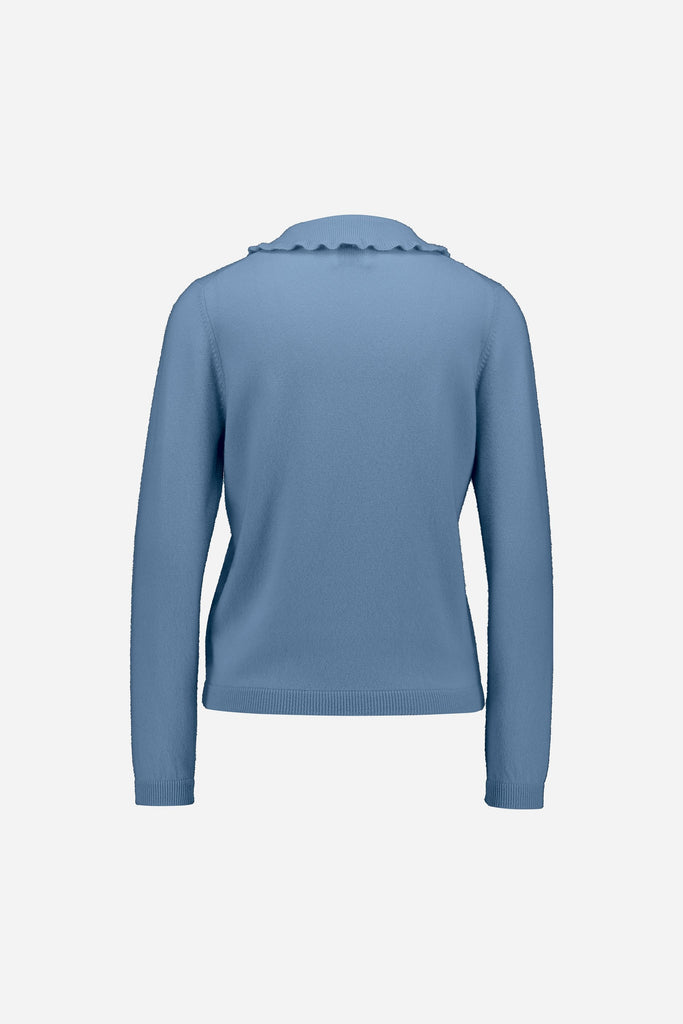 Pooneck Sweater L/S | Blue - Skjønn Concept Store