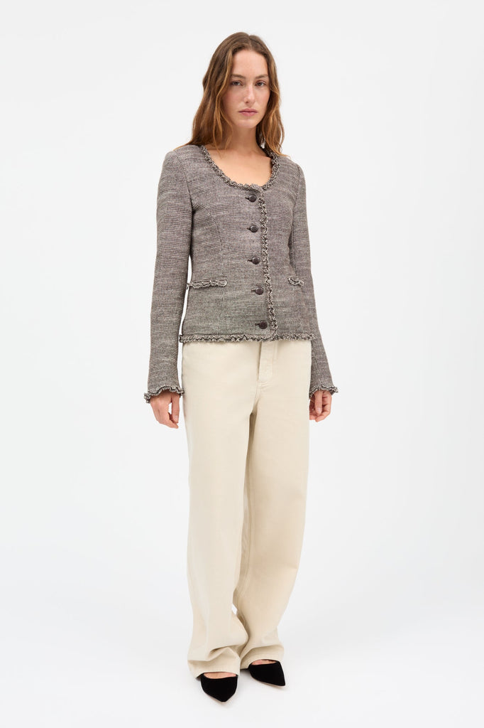 Rosa Jacket | Brown/Ecru - Skjønn Concept Store