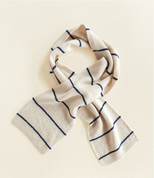 Scarf Igor | Cream/Blue - Skjønn Concept Store