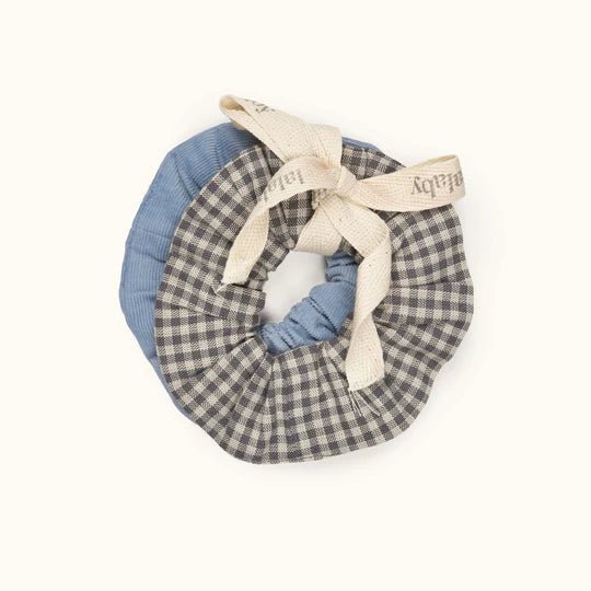 Scrunchie 2 - Pack | Space/Forest Check - Skjønn Concept Store