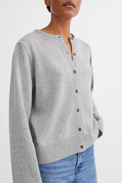 Senna Cardigan | Light Grey Melange - Skjønn Concept Store