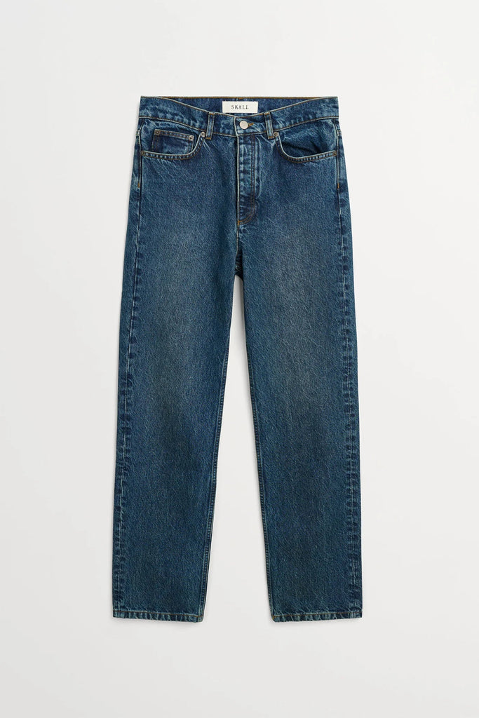 Sharon Straight Jeans | Washed Dark Blue - Skjønn Concept Store