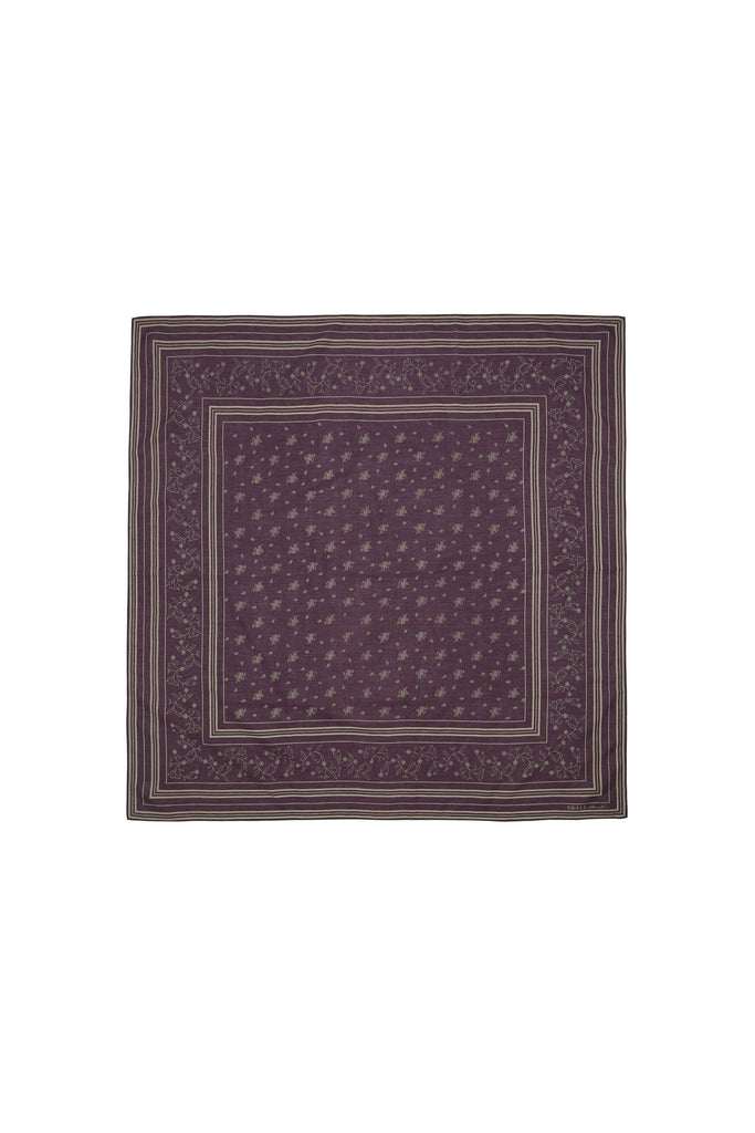 Skall Classic Scarf 90x90 | Violet/Oatmeal - Skjønn Concept Store