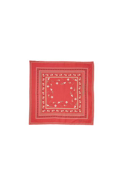 Skall Floral Scarf 55x55 | Red - Skjønn Concept Store
