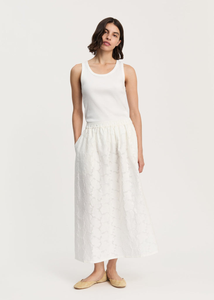 Skirt Laceflower | White - Skjønn Concept Store