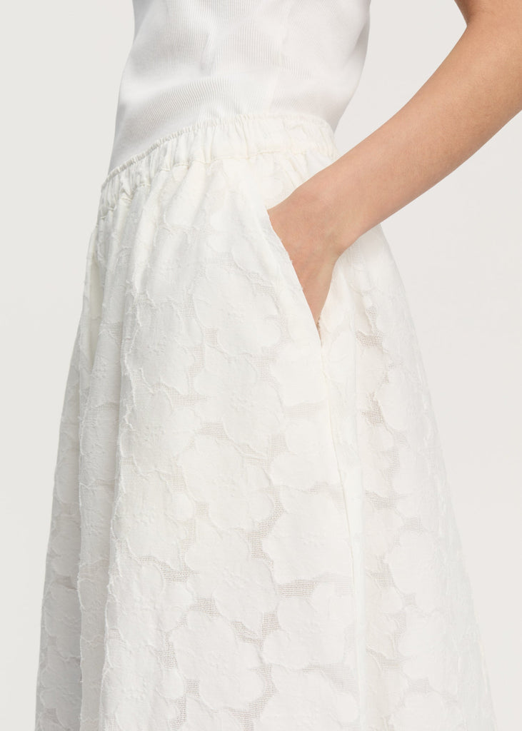 Skirt Laceflower | White - Skjønn Concept Store
