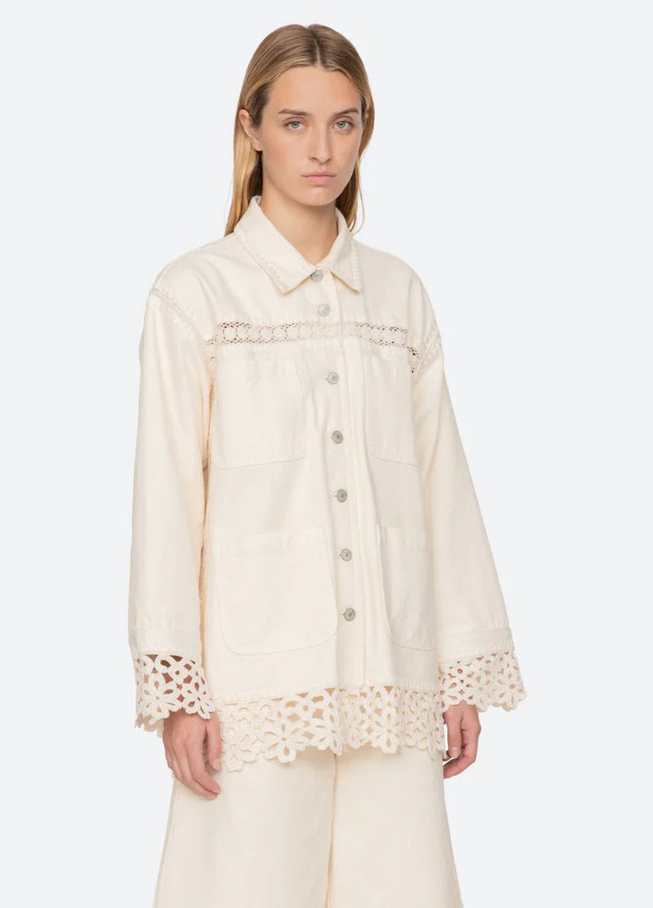 Stasia Denim Jacket | Cream - Skjønn Concept Store