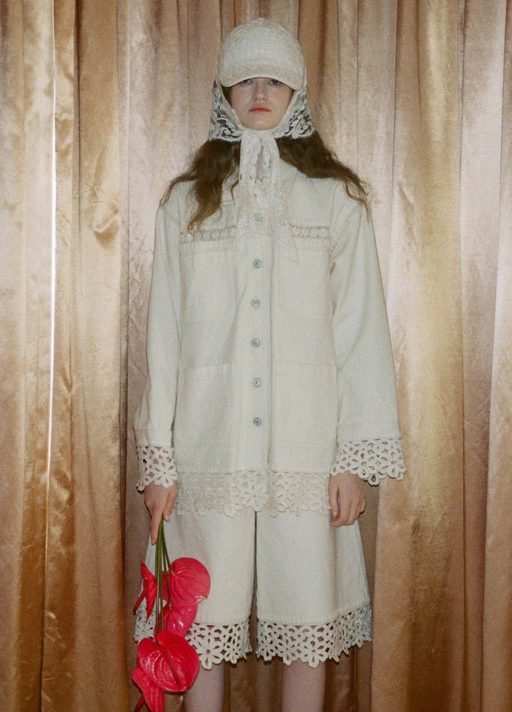 Stasia Denim Jean Capris | Cream - Skjønn Concept Store