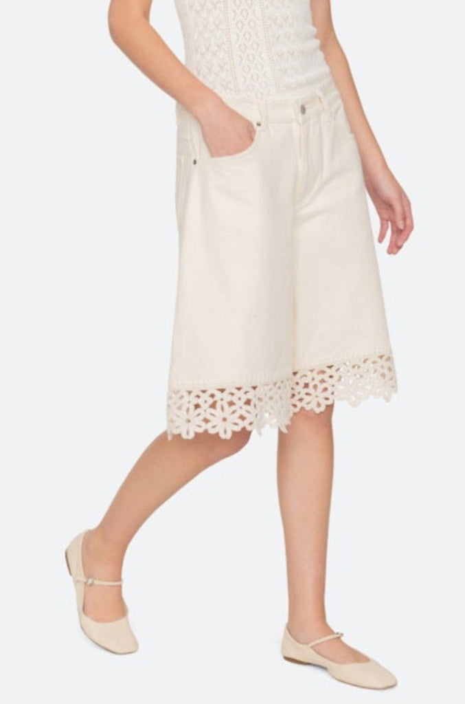 Stasia Denim Jean Capris | Cream - Skjønn Concept Store