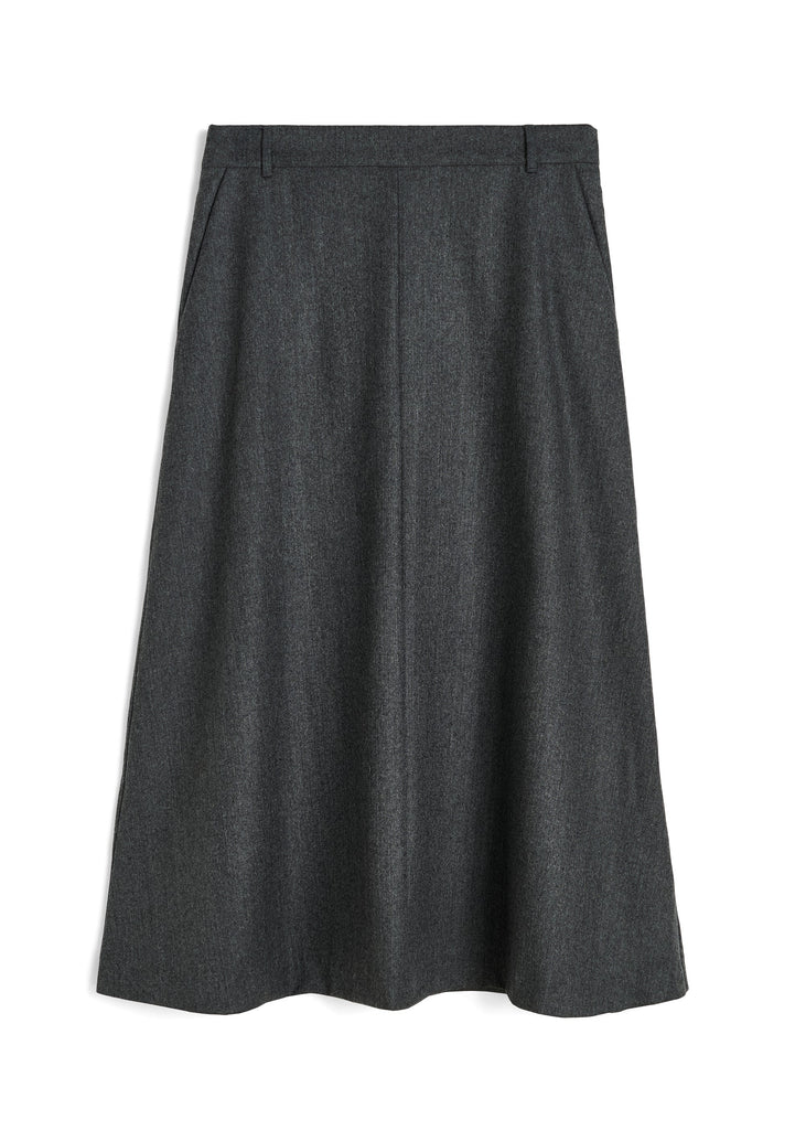 Stella Skirt Fine Wool | Dark Grey - Skjønn Concept Store