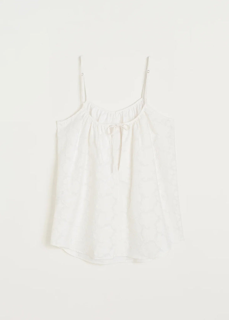 Strap Top Laceflower | White - Skjønn Concept Store