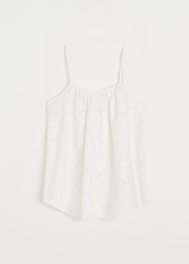 Strap Top Laceflower | White - Skjønn Concept Store