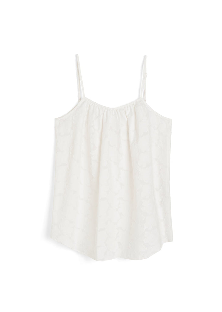 Strap Top Laceflower | White - Skjønn Concept Store