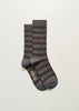 Striped Cashmere Socks | Mix Grey - Skjønn Concept Store