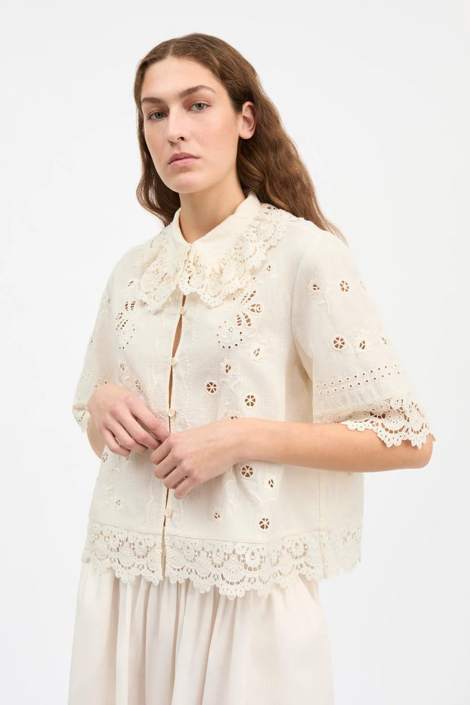 Talia Shirt | Antique White - Skjønn Concept Store