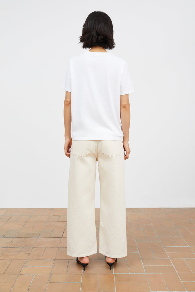 Taylor Cropped Jeans | Ecru - Skjønn Concept Store