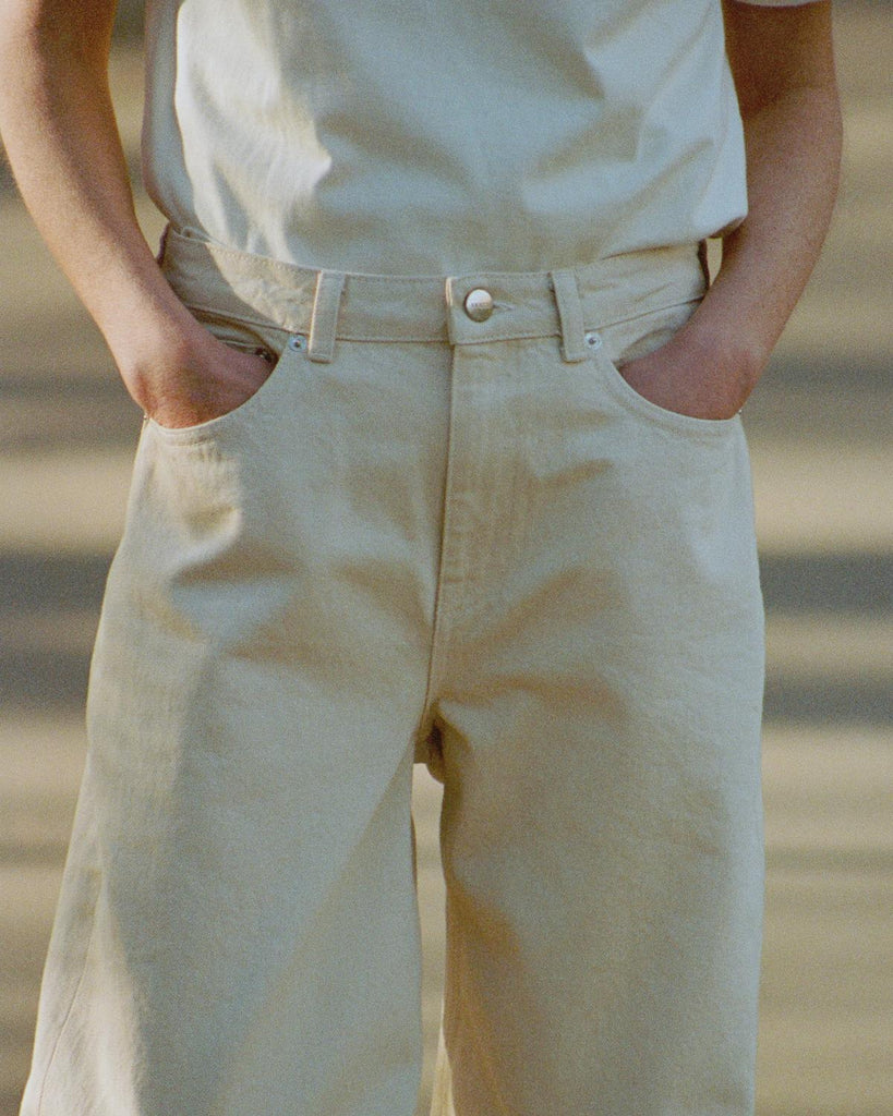 Taylor Cropped Jeans | Ecru - Skjønn Concept Store