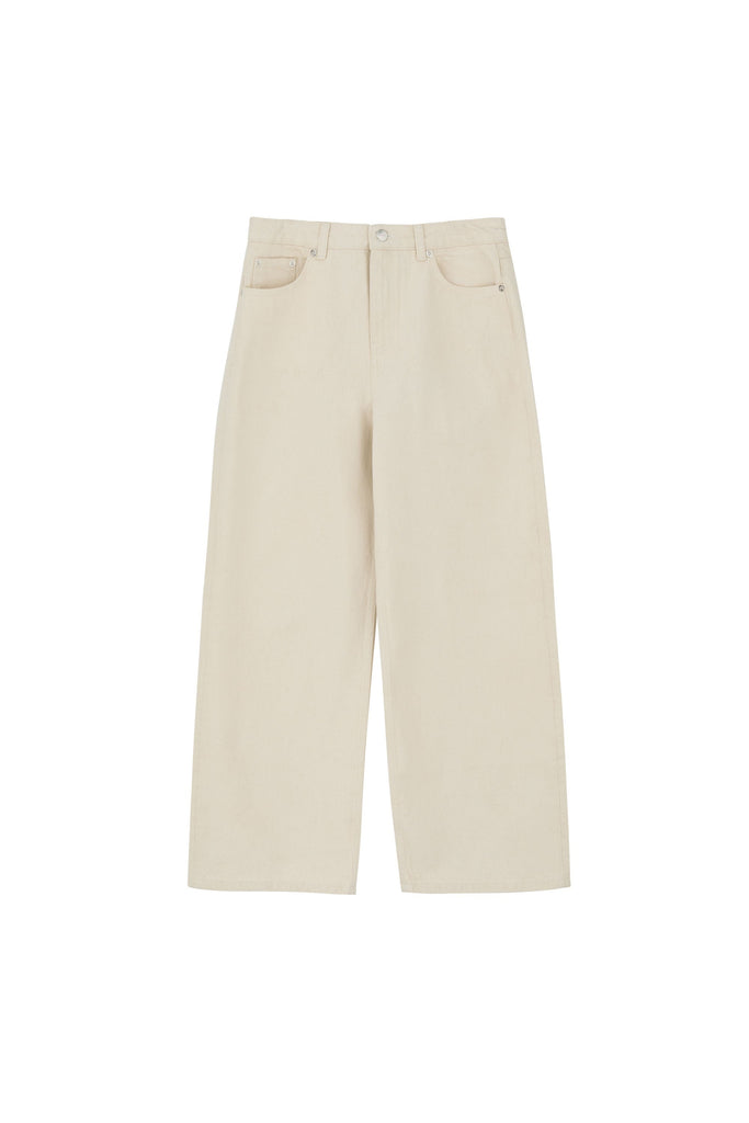 Taylor Cropped Jeans | Ecru - Skjønn Concept Store