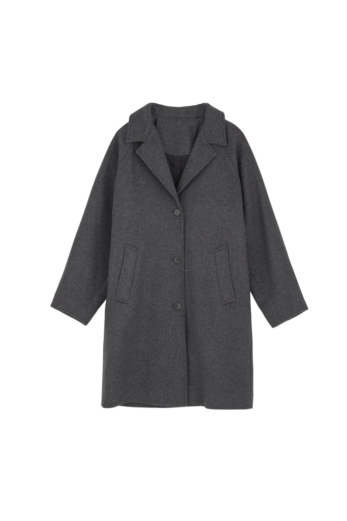 Thelma Coat | Dark Grey Melange - Skjønn Concept Store