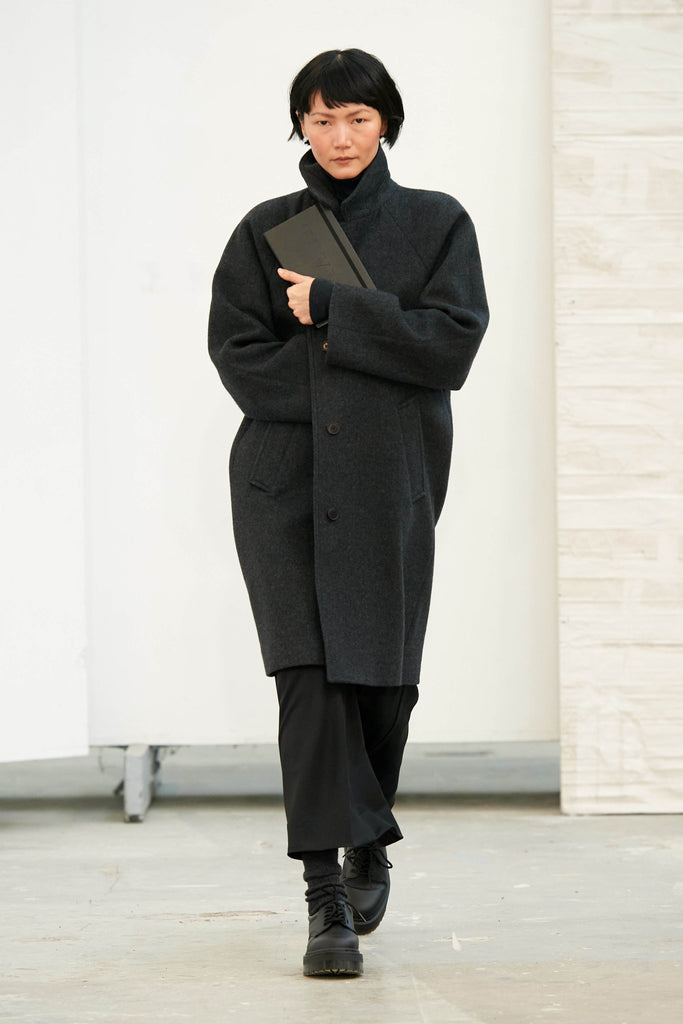 Thelma Coat | Dark Grey Melange - Skjønn Concept Store