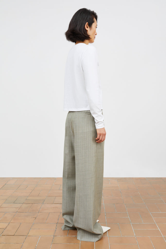Thom Trousers | Light Grey/Ecru - Skjønn Concept Store