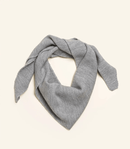 Triangle Scarf Josephina | Grey Melange - Skjønn Concept Store