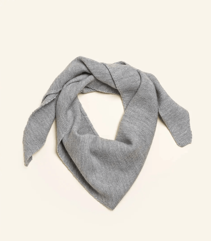 Triangle Scarf Josephina | Grey Melange - Skjønn Concept Store