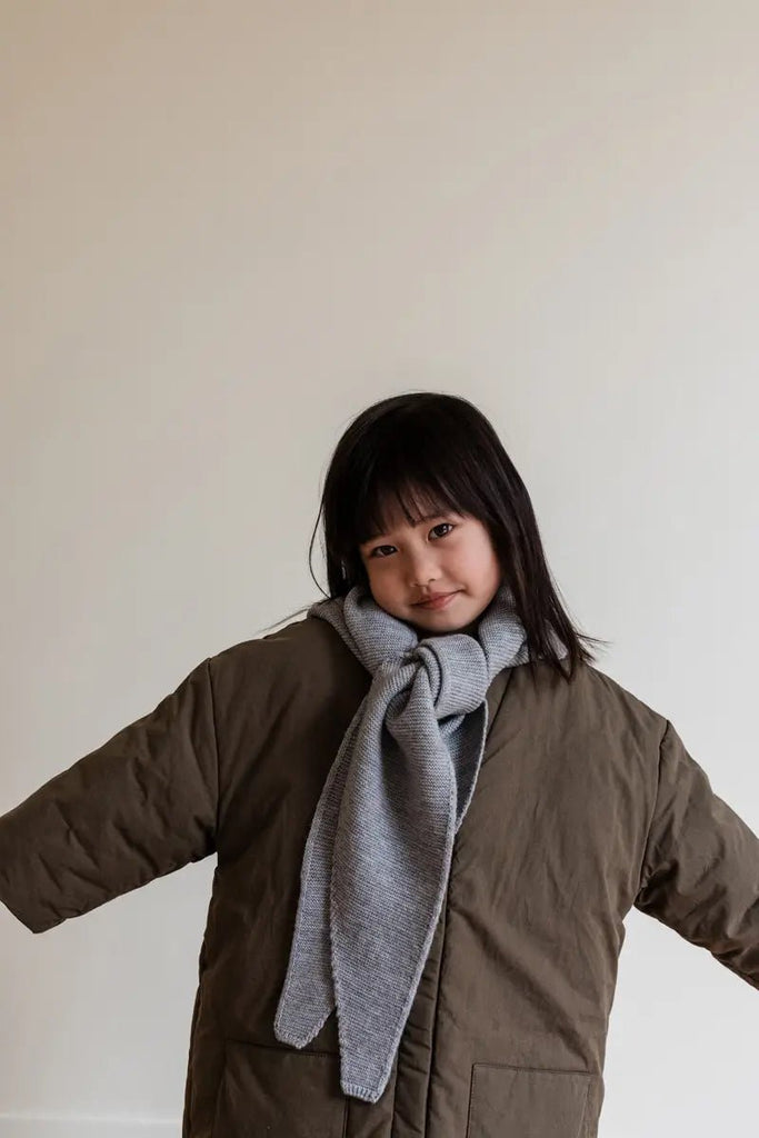 Triangle Scarf Josephina | Grey Melange - Skjønn Concept Store