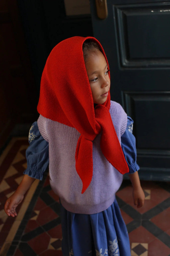 Triangle Scarf Josephina | Red - Skjønn Concept Store