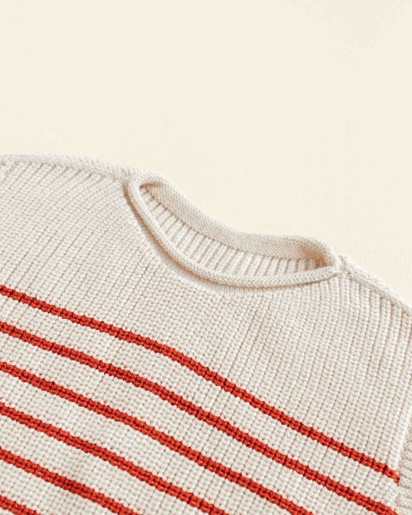 Vest Harvey Kids | Cream/Red - Skjønn Concept Store