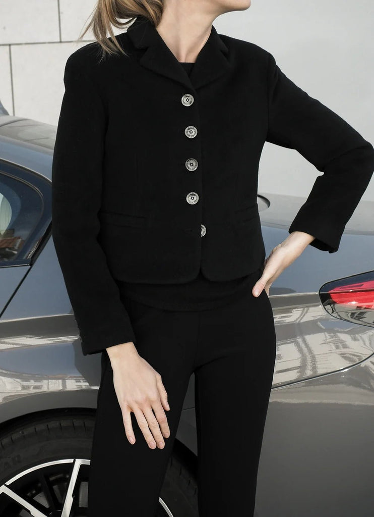 Womens Short Blazer | Black - Skjønn Concept Store