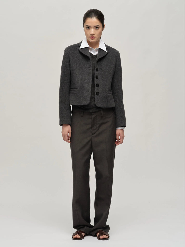 Womens Short Blazer | Heather Grey - Skjønn Concept Store