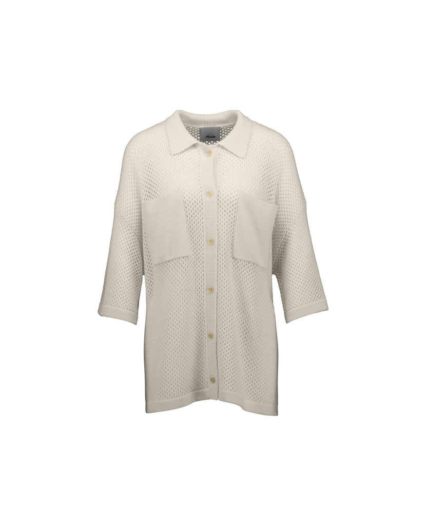 Wool - Cashmere Overshirt 1/2 | Creme - Skjønn Concept Store