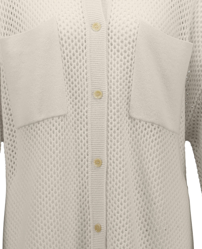 Wool - Cashmere Overshirt 1/2 | Creme - Skjønn Concept Store