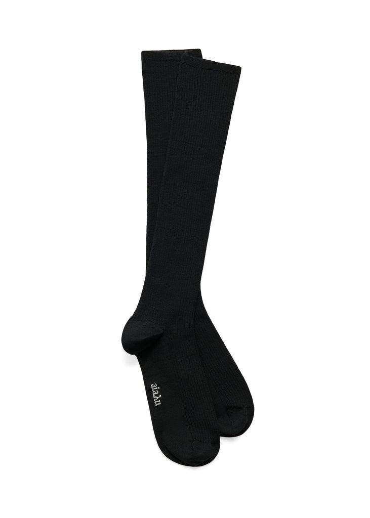 Wool KNee Socks | Black - Skjønn Concept Store