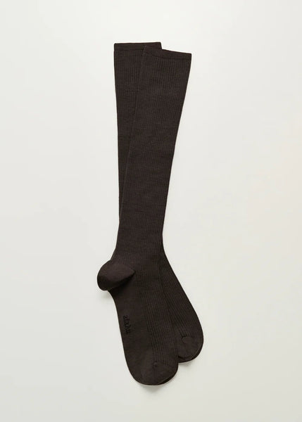 Wool KNee Socks | Chocolate - Skjønn Concept Store