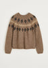 Wyn Sweater Lama Wool | Mix Pure Brownie - Skjønn Concept Store