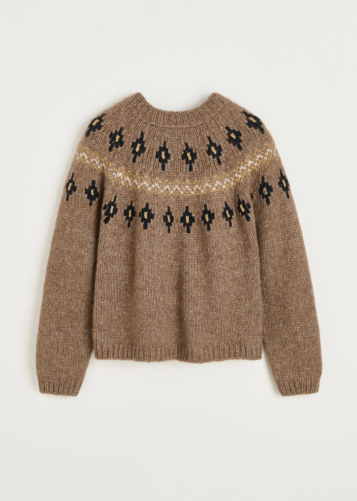 Wyn Sweater Lama Wool | Mix Pure Brownie - Skjønn Concept Store