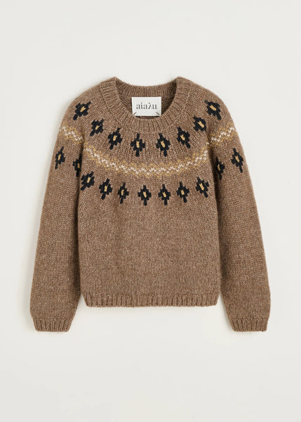 Wyn Sweater Lama Wool | Mix Pure Brownie - Skjønn Concept Store