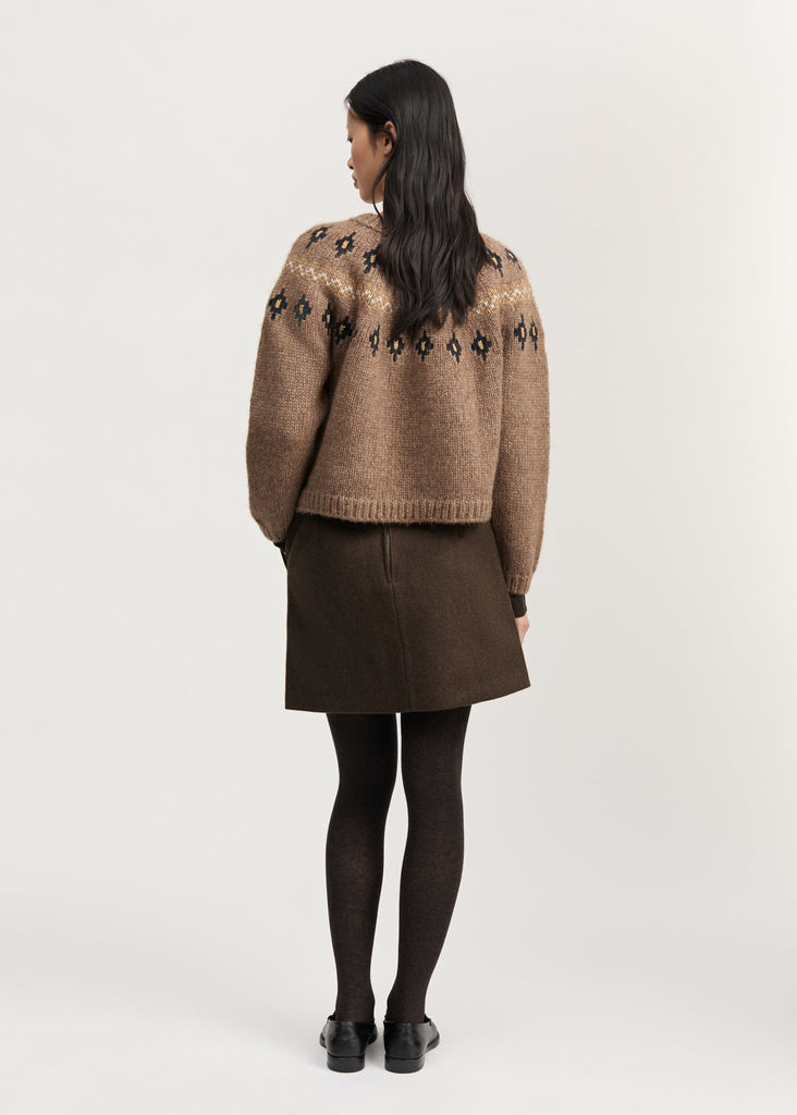 Wyn Sweater Lama Wool | Mix Pure Brownie - Skjønn Concept Store