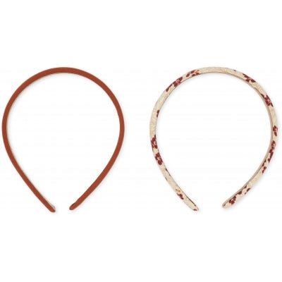 2 Pack Hairbrace | Winterleaves Dark Red/Leather Brown - Skjønn Concept Store