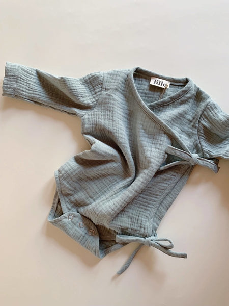 Baby Kimono Romper | Sage - Skjønn Concept Store