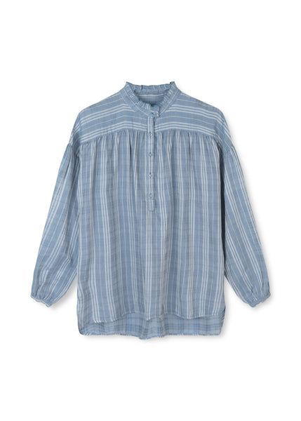 Bella Dobby Shirt | Mix Deep Blue - Skjønn Concept Store