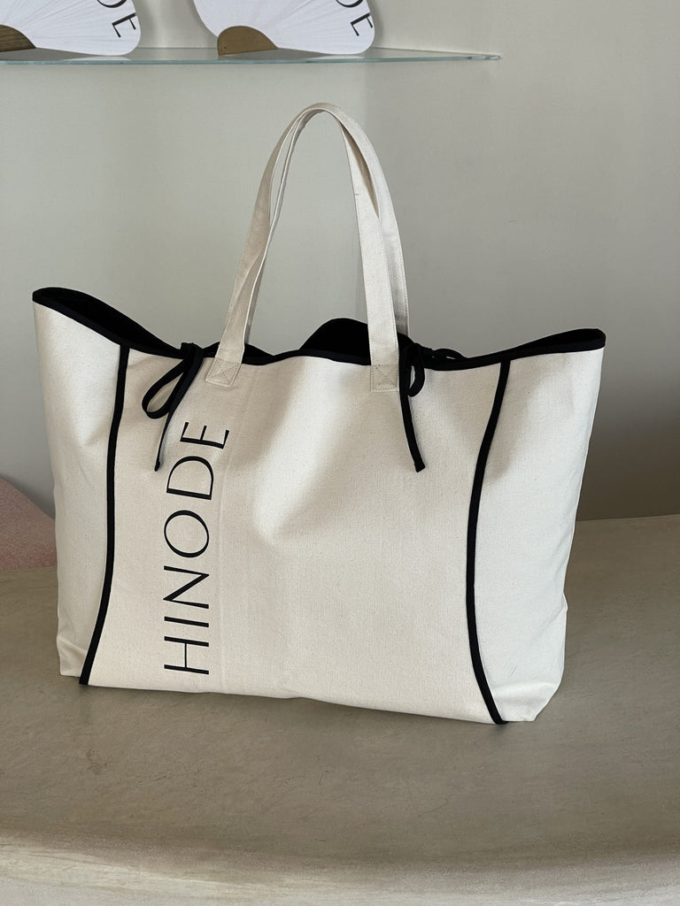 Canvas Beach Bag | Ivory - Skjønn Concept Store