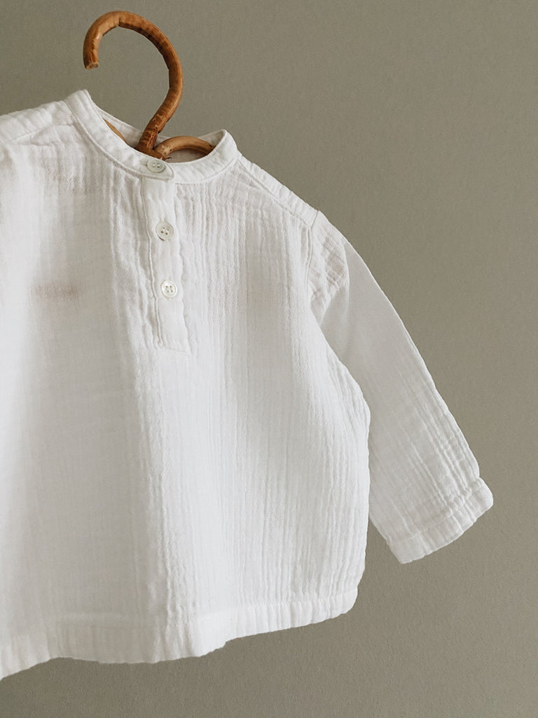 Carlo Shirt Baby | Natural White - Skjønn Concept Store